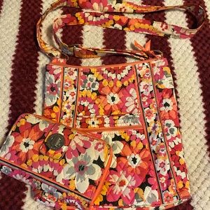 Vera Bradley Hipster Purse & Lock Wallet